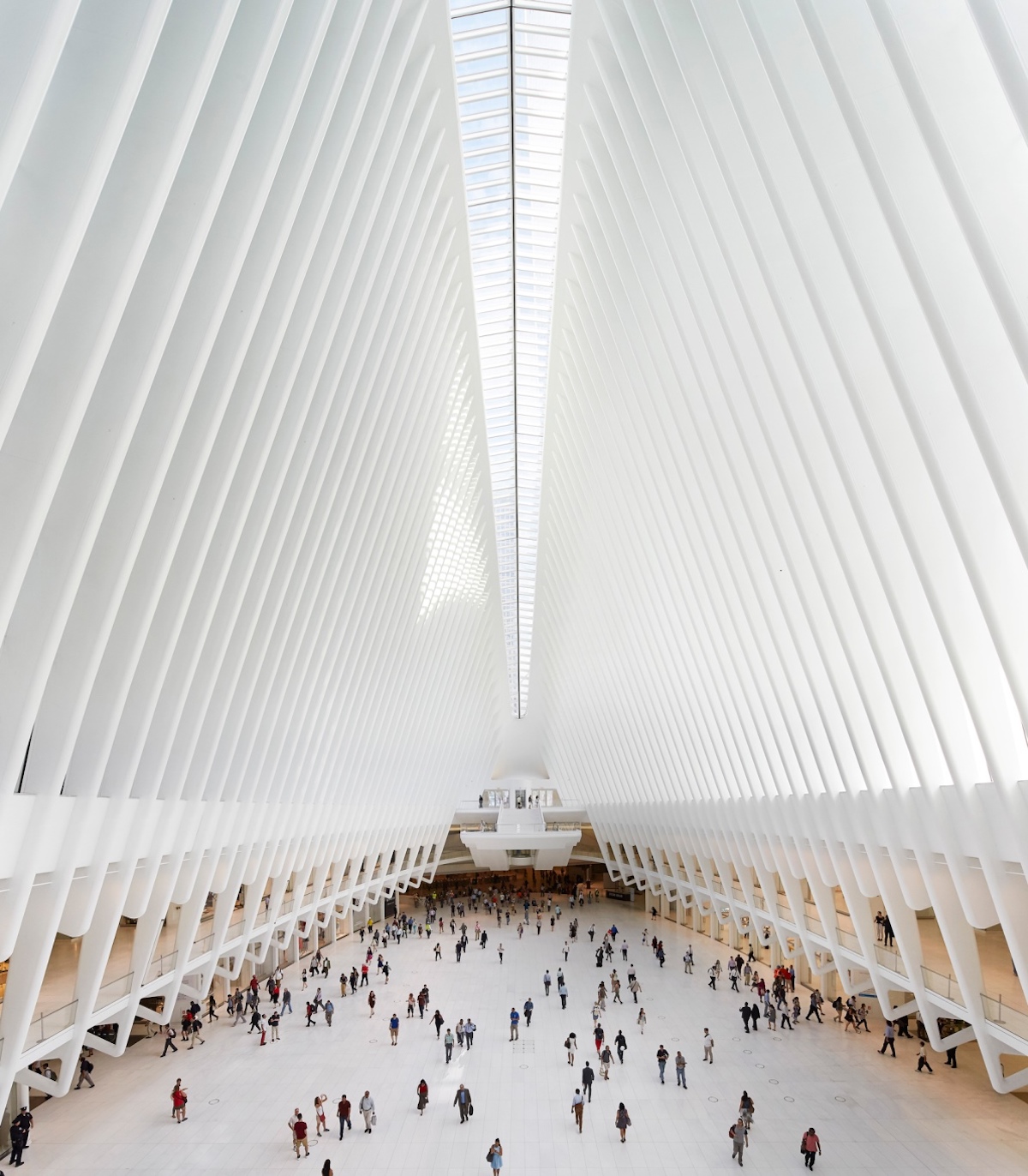 Oculus, Нью-Йорк, архитектор Сантьяго Калатрава (интерьер)