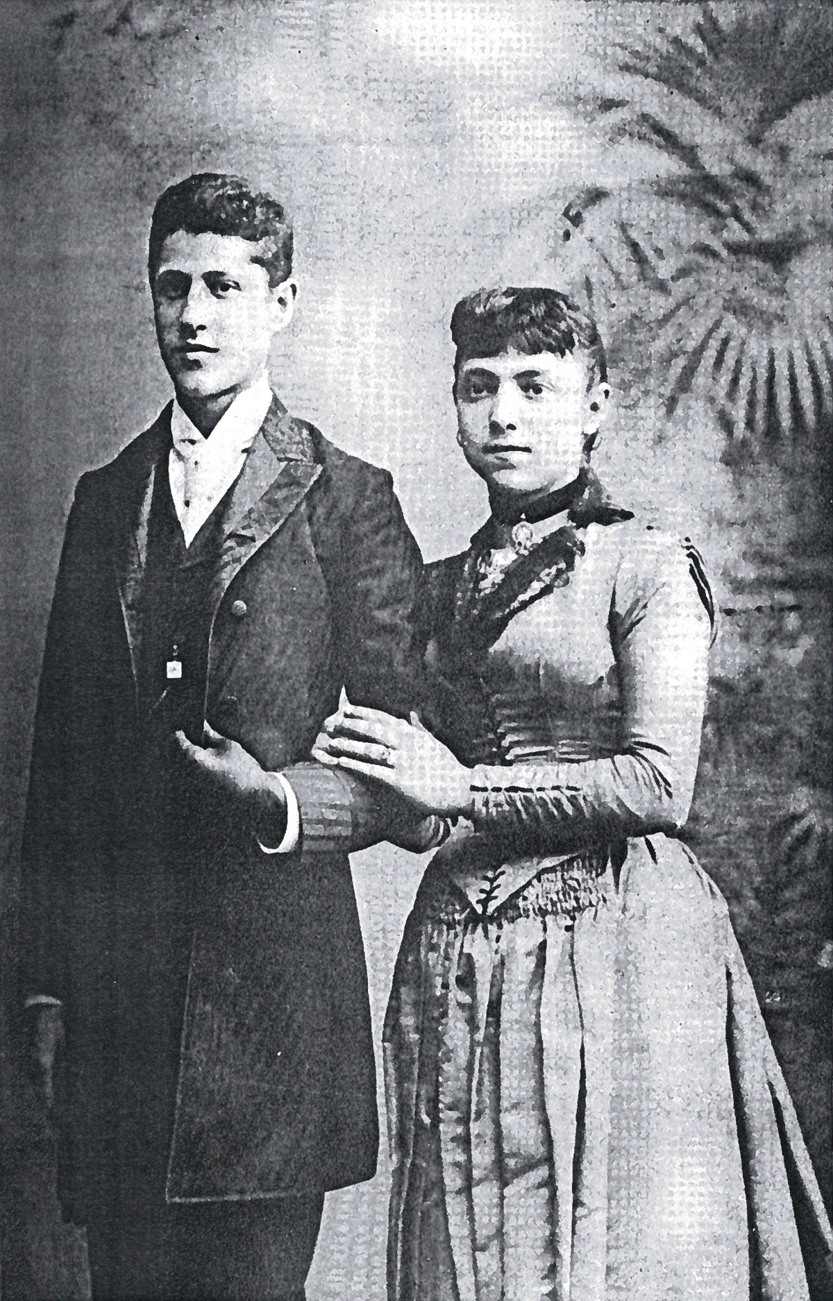 Николай Яковлевич Прицкер (Nicholas J. Pritzker) со своей женой Энни Прицкер, примерно 1891 год