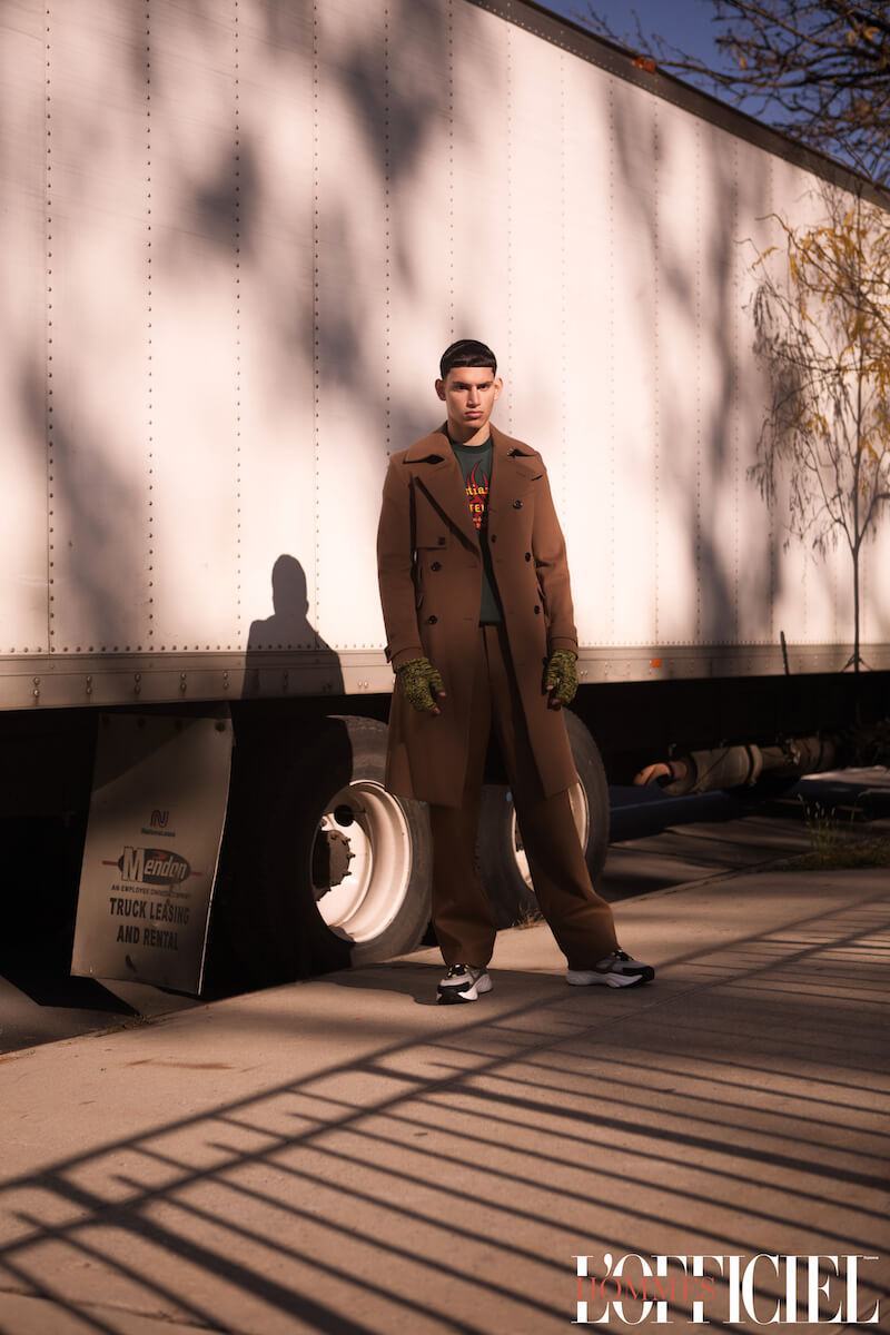 Свитер, брюки, пальто и кроссовки – Dior Homme