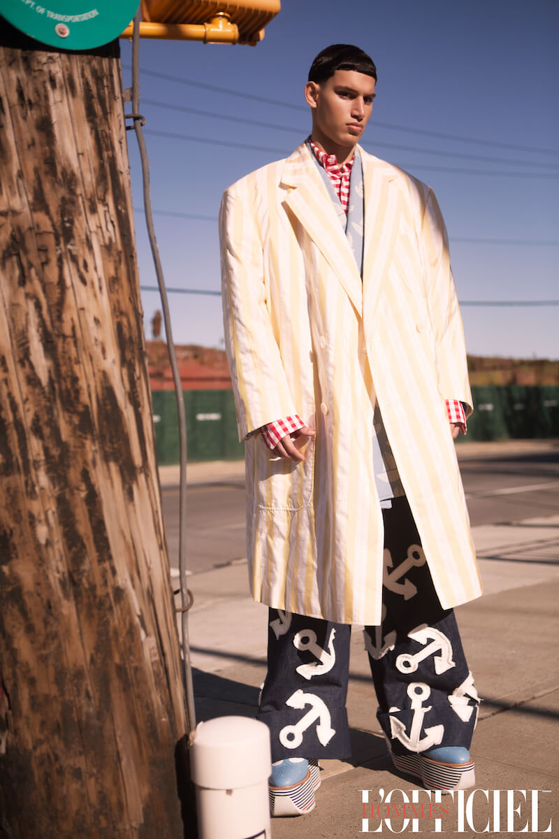 Рубашка, пиджак, пальто, брюки и обувь – Thom Browne