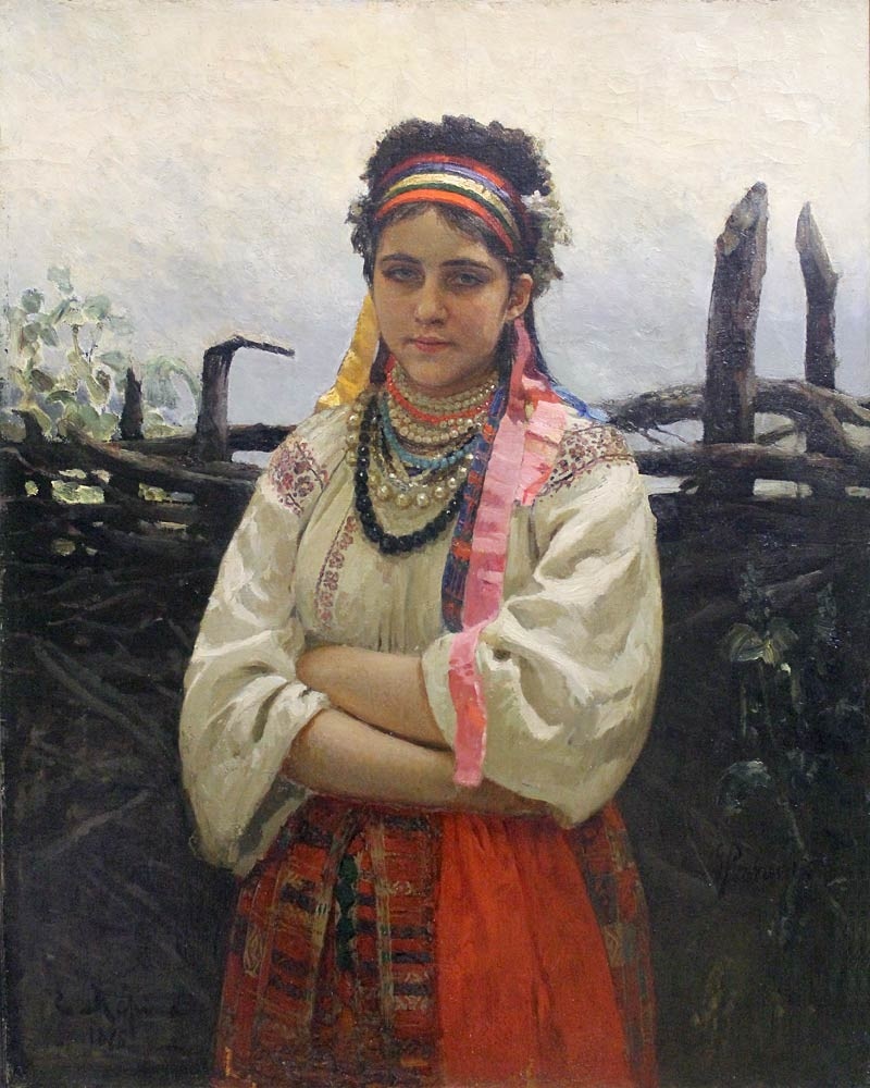 «Українка біля тину», 1876 рік 