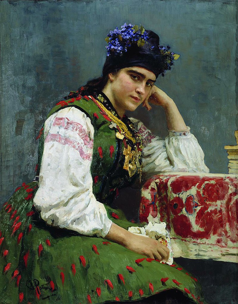 «Софія Драгомирова в українському вбранні», 1889 рік 