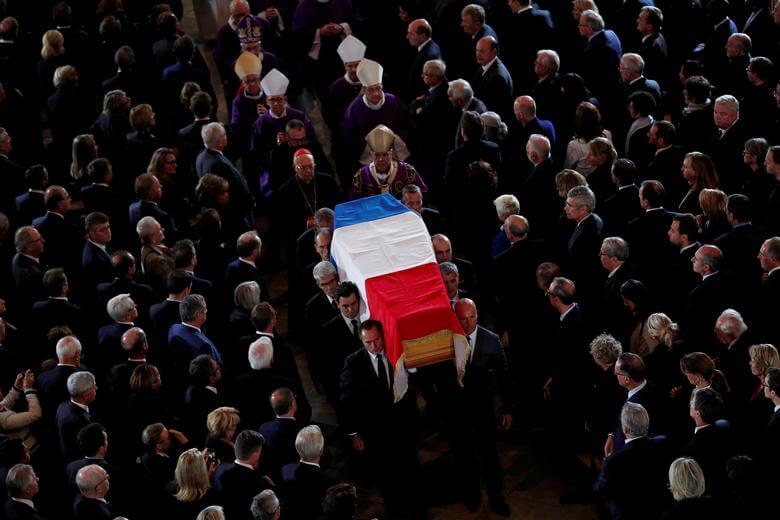 Похороны экс-президента Франции Жака Ширака