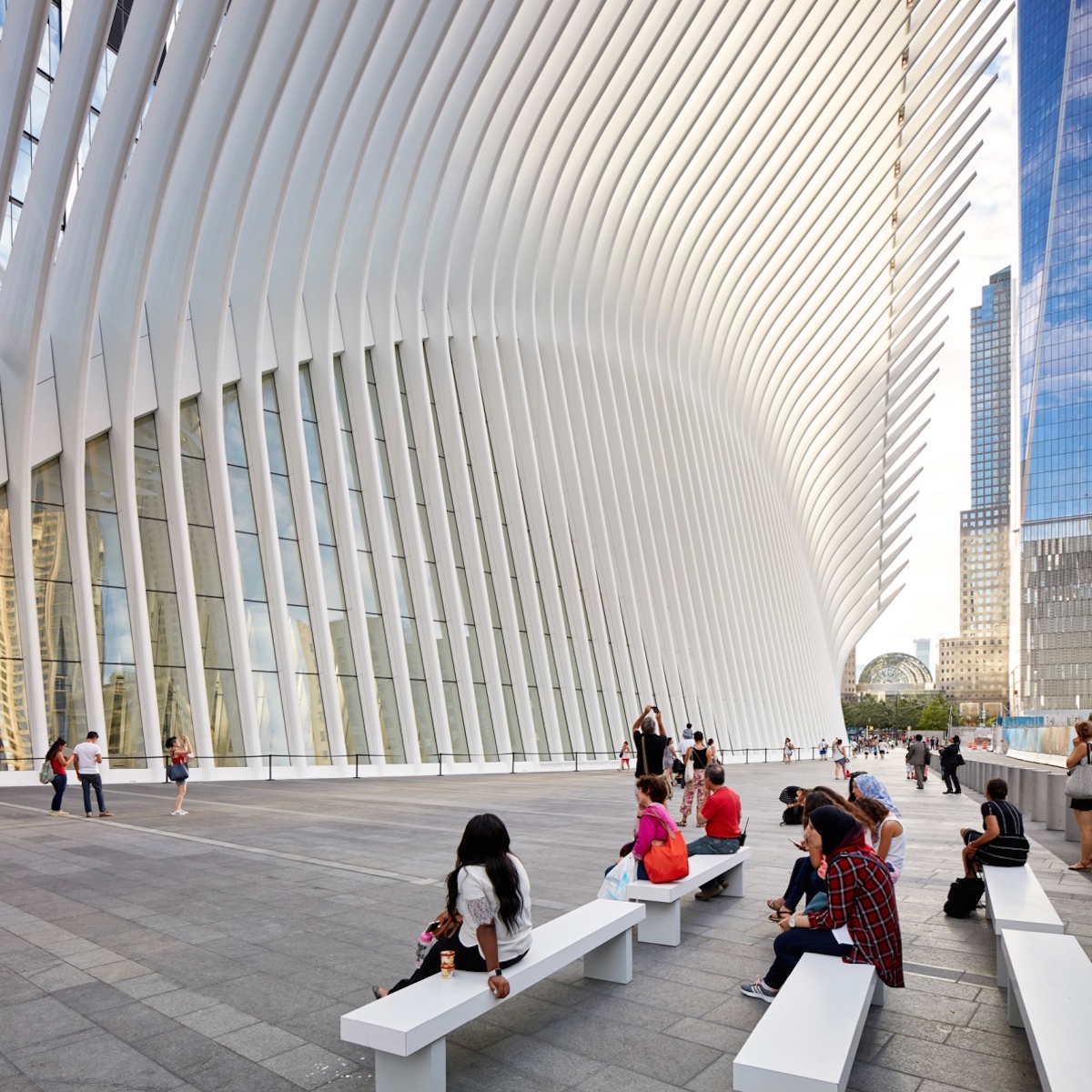 Oculus, Нью-Йорк, архитектор Сантьяго Калатрава