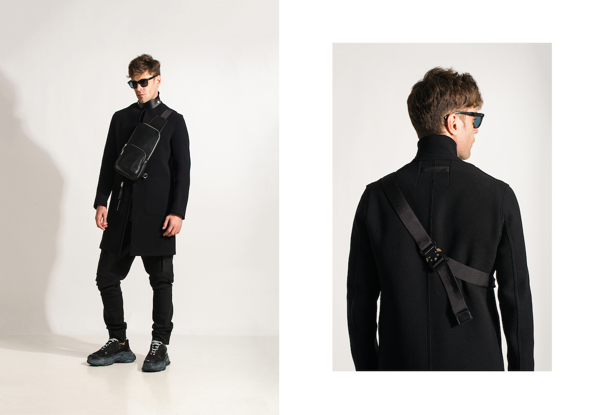 Пальто и брюки – Alyx, кроссовки Balenciaga, очки Tom Ford