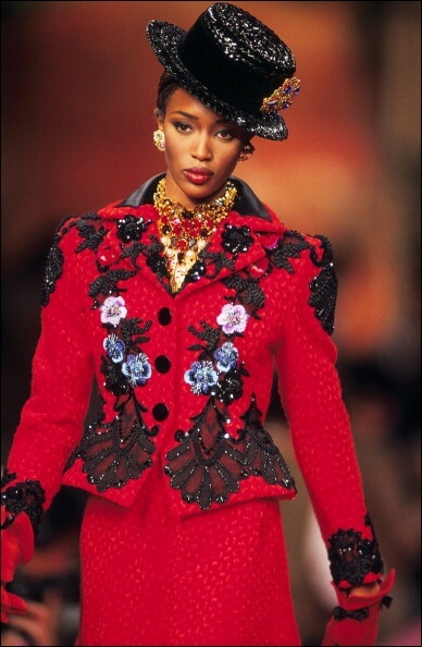 Наоми Кемпбэлл на показе SS 1988 Haute Couture