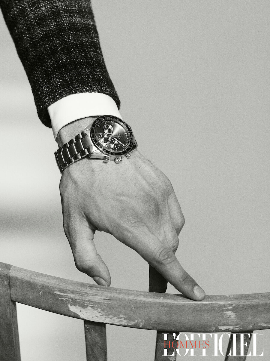 Часы Boss by Hugo Boss, блейзер Barena Venezia, рубашка Gucci 