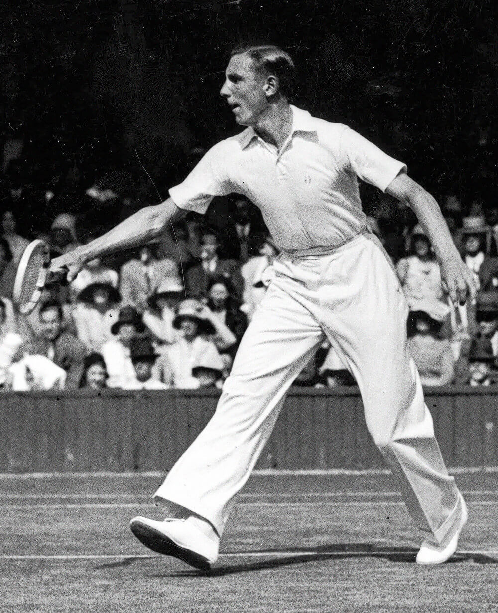 Фред Перри на Уимблдонском турнире, 1931 год