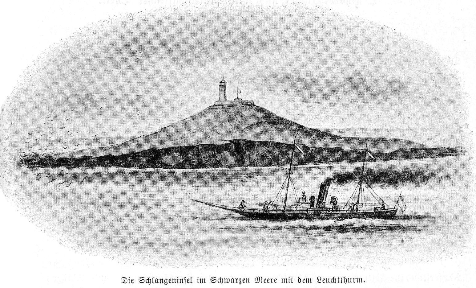 Острів Зміїний, 1896 рік