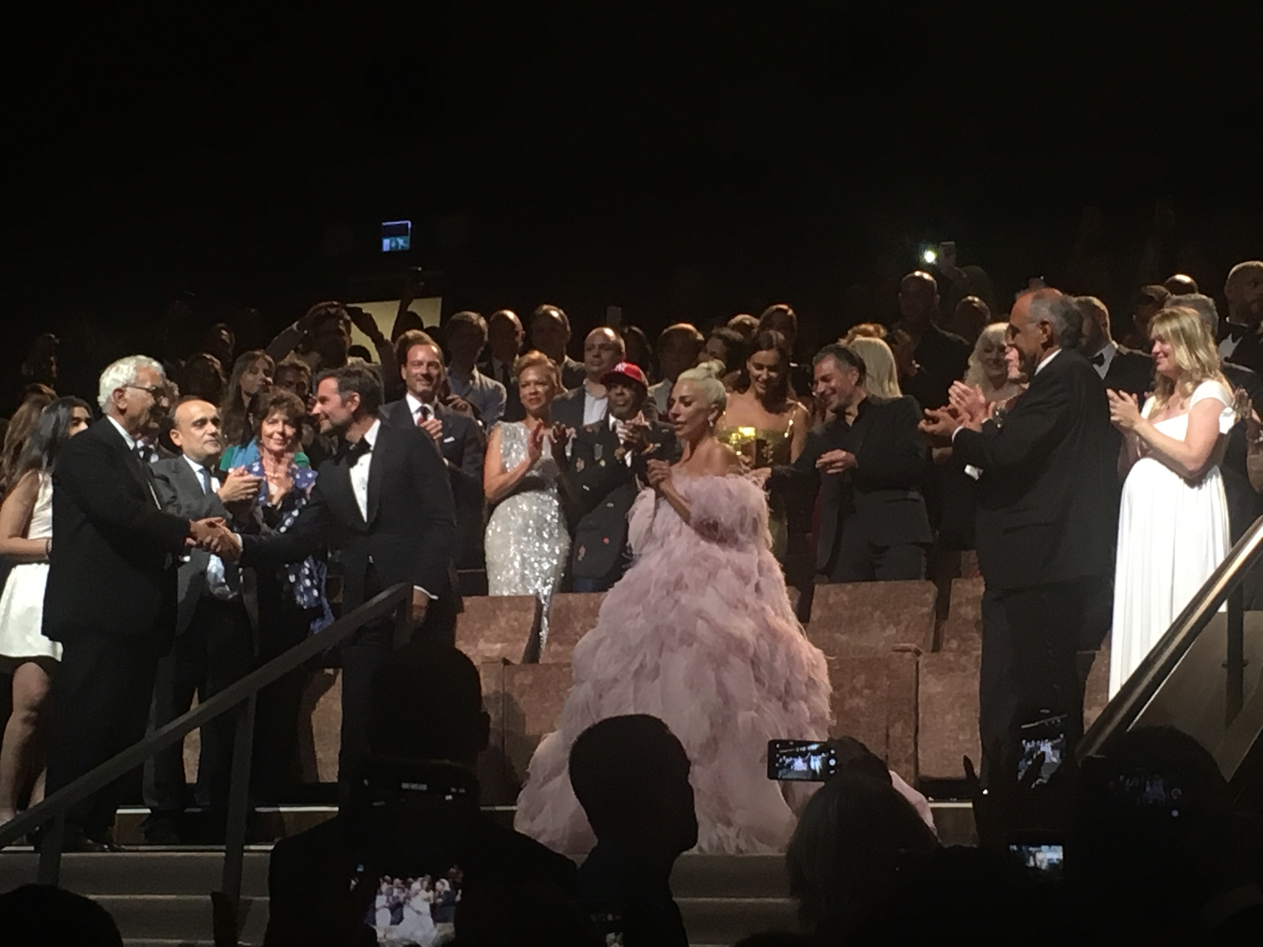 Леди Гага и Брэди Купер после премьеры фильма