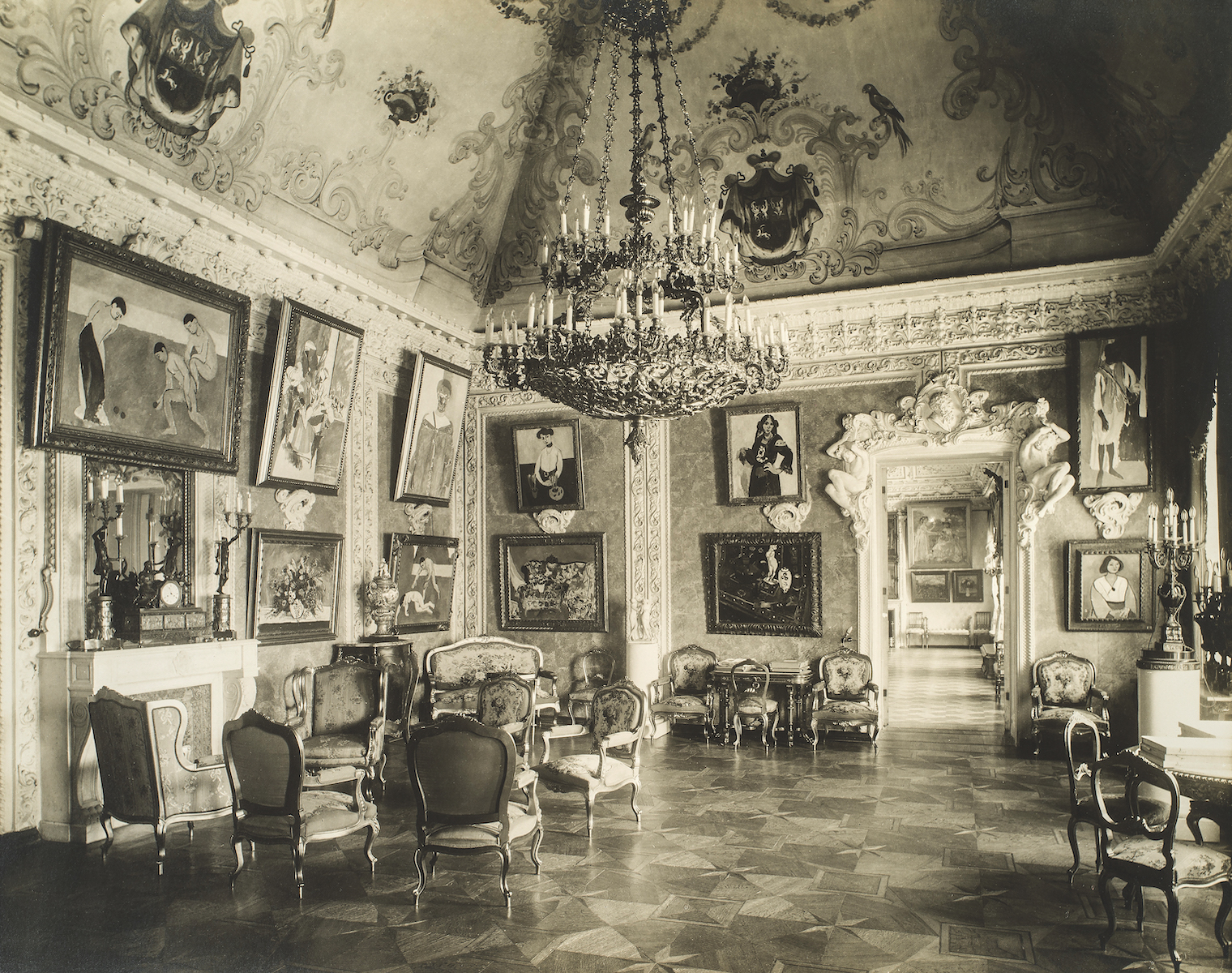 Розовая гостиная (зал Матисса) в особняке Щукина, 1914 год