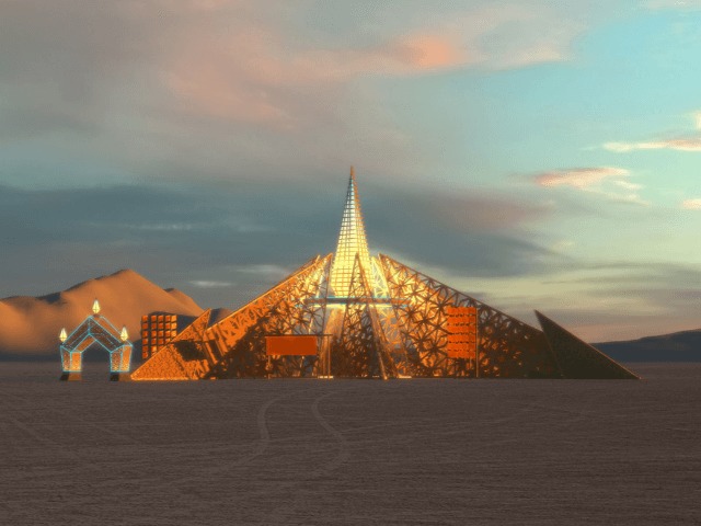 Огонь в пустыне: Каким будет храм на фестивале Burning Man в 2020 году