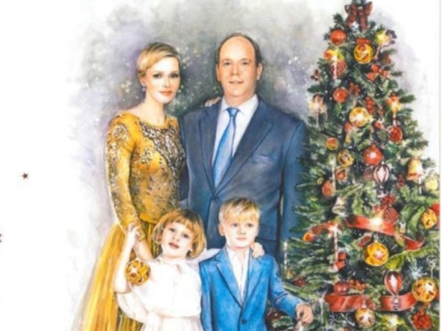 Княгиня Монако Шарлен показала рождественскую открытку своей семьи