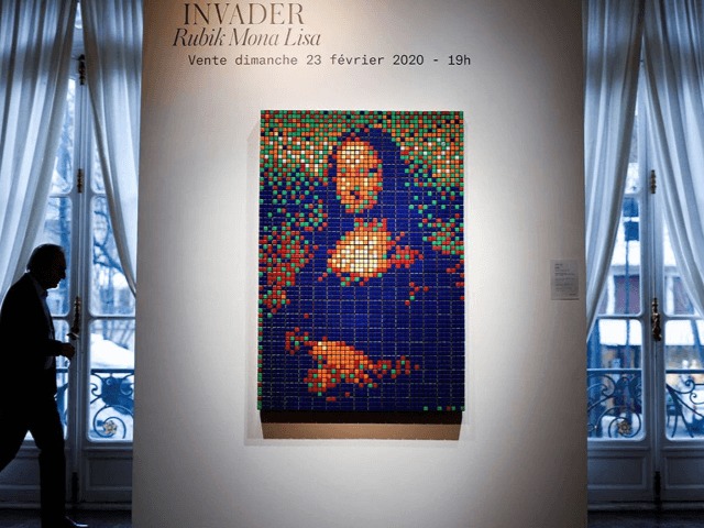 Смотрите: Портрет "Моны Лизы" из 330 кубиков Рубика