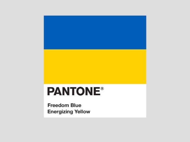 Синій — свобода, жовтий — дія: Pantone підтримав Україну у дописі