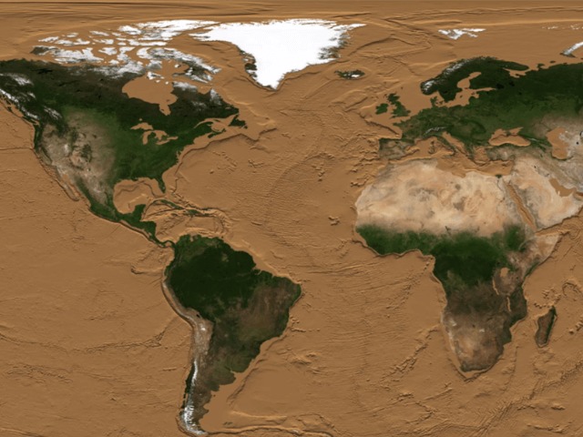 Смотрите: Как будет выглядеть Земля, когда высохнут все океаны