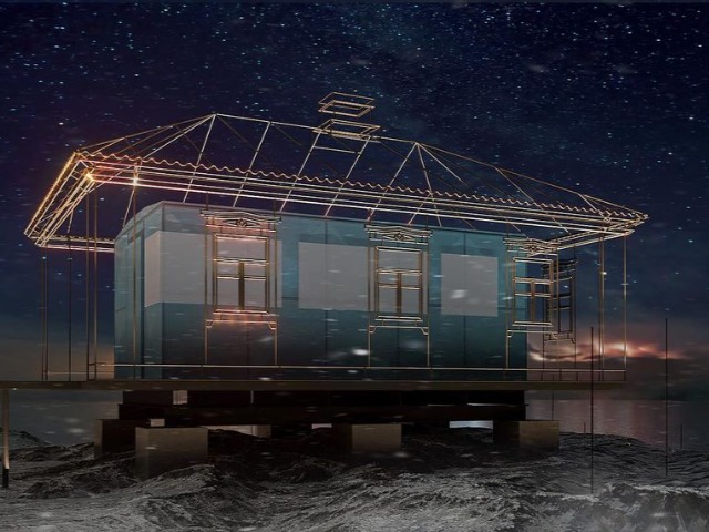 Архитектор Слава Балбек переосмыслил вид топливного бака на станции Вернадского в Антарктиде. Он напомнит полярникам и туристам об Украине