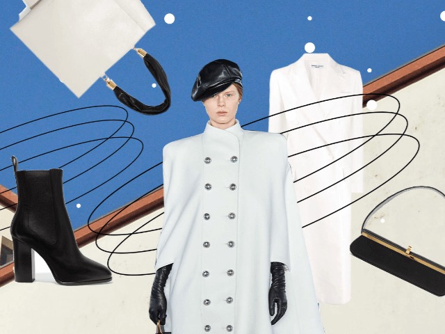 4 примера: Как и с чем носить белое пальто зимой, вместо пуховика