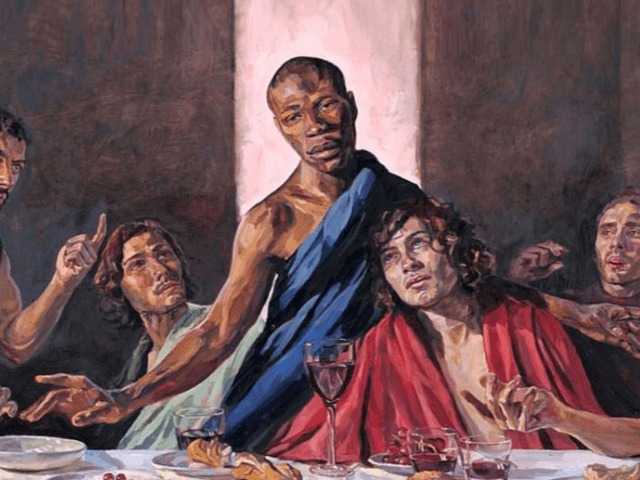 В Англии в соборе разместили фреску "Тайной вечери" с темнокожим Иисусом