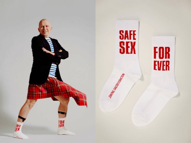 Safe Sex: Жан-Поль Готье выпустил носки, чтобы собрать деньги на борьбу со СПИДом 