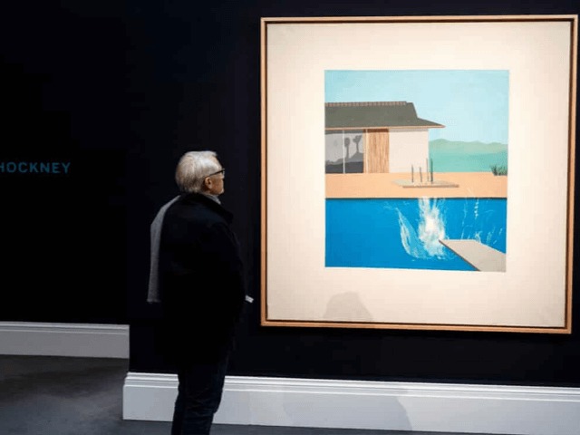 Картину Дэвида Хокни "Всплеск" продали на аукционе Sotheby's за £ 23 миллиона