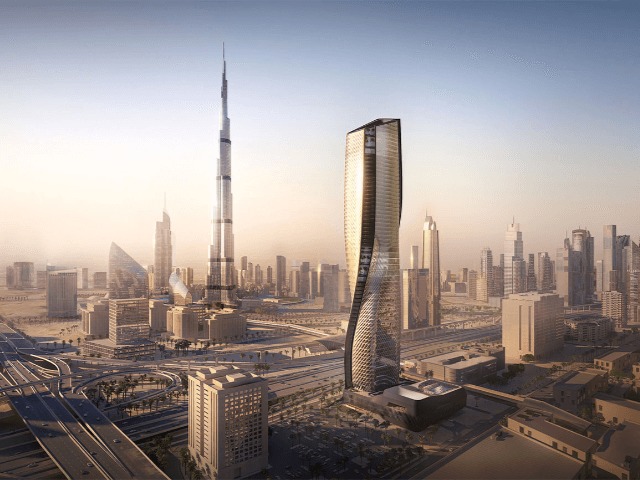 В Дубае строят первый керамический небоскреб Wasl Tower 