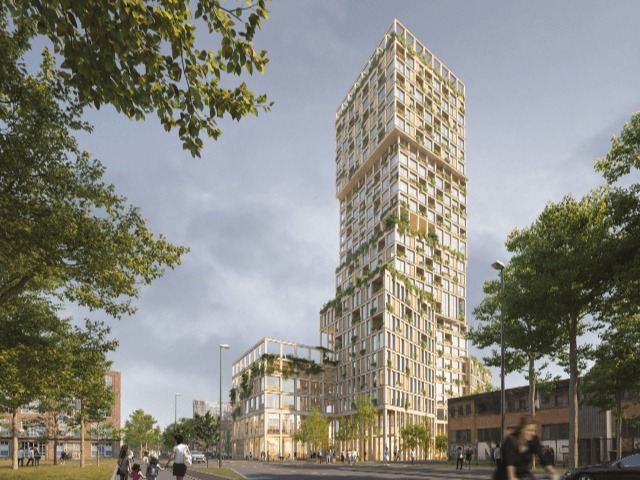 В Берлине построят жилой деревянный небоскреб