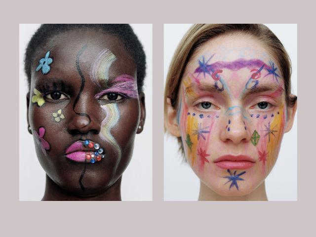 Дитяча уява стала основою для незвичайного макіяжу в проєкті Draw Me a Face