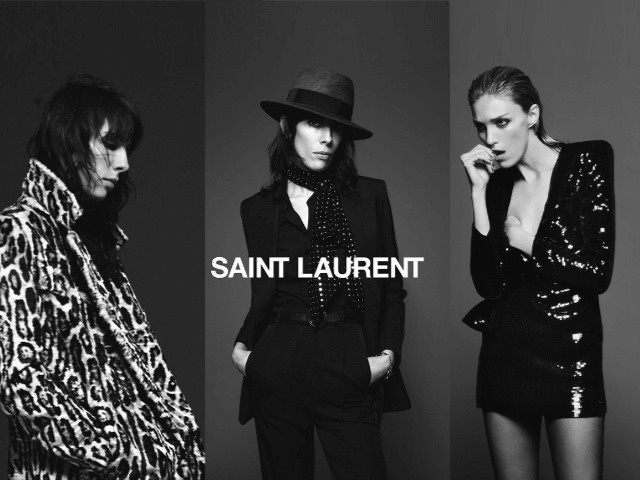 Аня Рубик и Джейми Бочерт снялись в рекламной кампании Saint Laurent